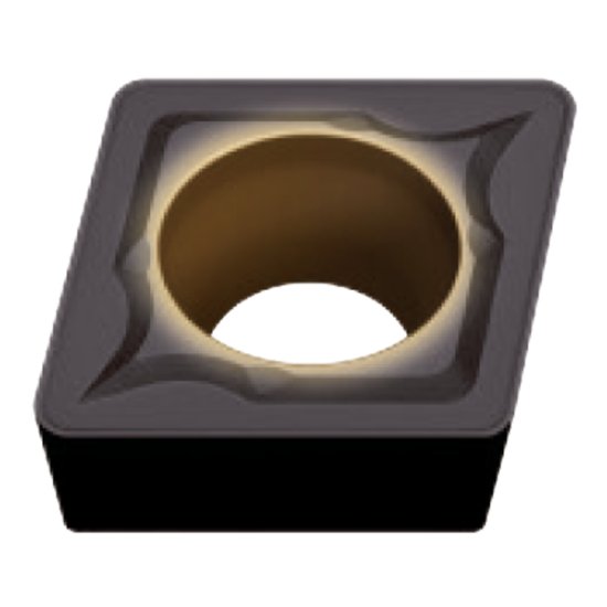 Picture of CCMT21.51MK MC5005 Mitsubishi CCMT060204MK MC5005 80.0° Positive Carbide 0.0160 0.41mm Radius Finishing, Semi Finishing