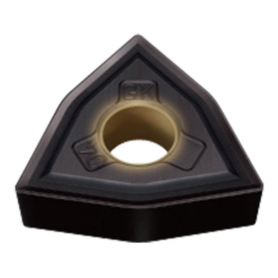 Picture of WNMG332GK MC5015 Mitsubishi WNMG060408GK MC5015 Trigon Negative Carbide 0.0310 0.79mm Radius Medium, Semi Finishing