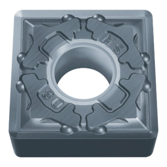 Picture of SNMG433MS MP9005 Mitsubishi SNMG120412MS MP9005 Square Negative Carbide 0.0470 1.19mm Radius Medium, Semi Finishing