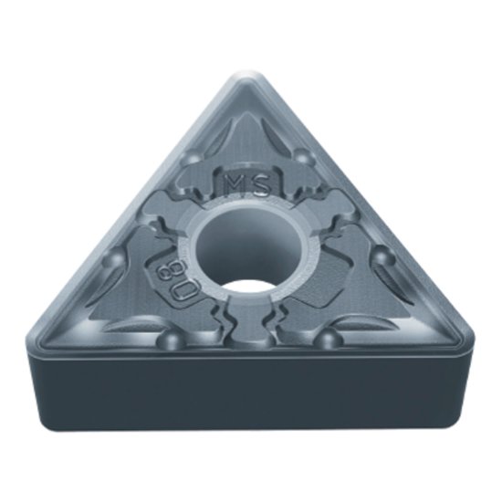 Picture of TNMG333MS MP9005 Mitsubishi TNMG160412MS MP9005 Triangle Negative Carbide 0.0470 1.19mm Radius Medium, Semi Finishing