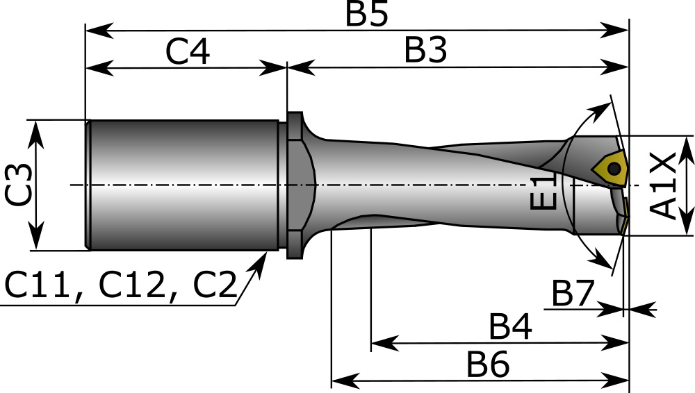 Picture of Mitsubishi MB03161947 TAFM0500 Indexable Drill