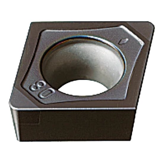 Picture of NP-CCGW 21.51-GS2 MB730 Mitsubishi NP-CCGW 21.51-GS2 MB730 80.0° Positive CBN 0.0160 0.41mm Radius Finishing, Semi Finishing