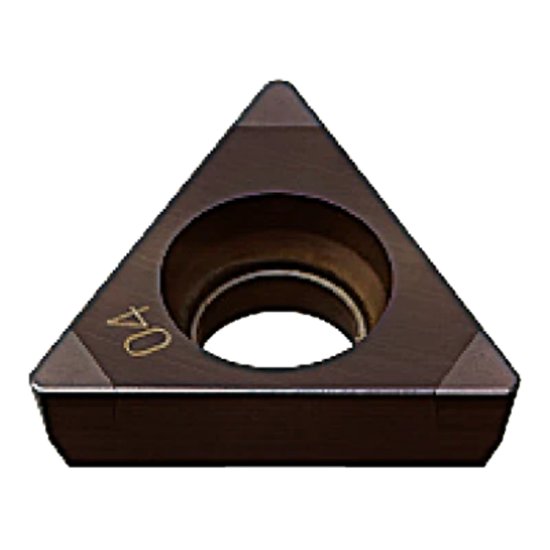 Picture of NP-TCGW21.52-FS3 MB4020 Mitsubishi NP-TCGW21.52-FS3 MB4020 60.0° Positive CBN 0.8000 20.32mm Radius Finishing, Semi Finishing