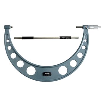Picture of Mitutoyo 103-189 12-13 In, .001 In Mechanical Outside Micrometer, Hammertone Baked Enamel, Ratchet Stop, With Standard