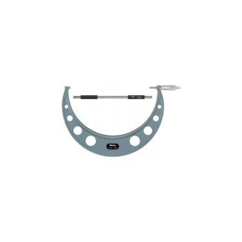 Picture of Mitutoyo 103-226 11-12 In, .0001 In Mechanical Outside Micrometer, Hammertone Baked Enamel, Ratchet Stop, With Standard