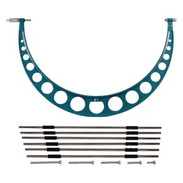 Picture of Mitutoyo 104-203 24-30 In, .001 In Interchangeable Anvil Mechanical Outside Micrometer, Ratchet Stop, 6 Anvils, With 6 Standards