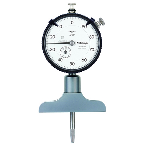 Picture of Mitutoyo 1044S-01 0.01mm, 5mm/(1mm Per Rev) Dial Indicator, 0-100, Lug Back, 3/8 In Stem, Series 1