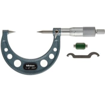 Picture of Mitutoyo 112-226 Point Micrometer, Pointed Spindle And Anvil