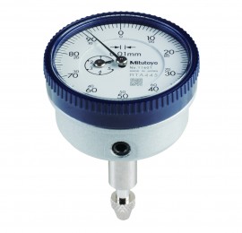 Picture of Mitutoyo 1160T 0.01mm, 5mm/(1mm Per Rev) Back Plunger Dial Indicator, 0-100, 8mm Stem, Series 1