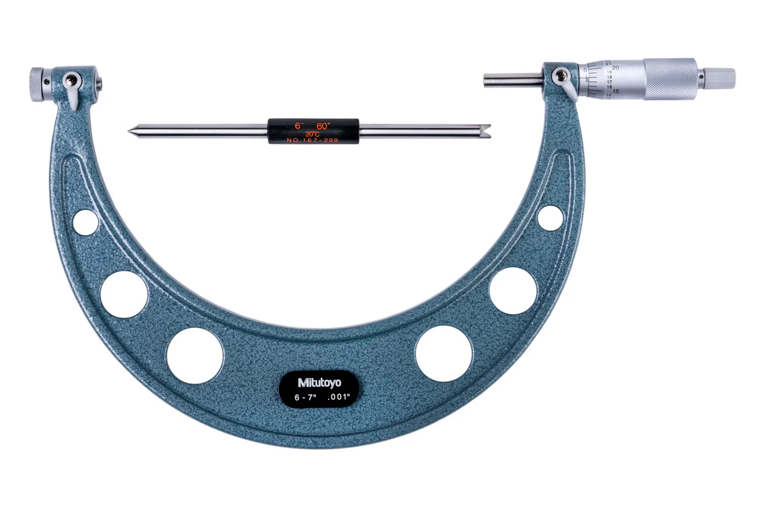 Picture of Mitutoyo 126-143 Micrometer Mec Mic, Scrthr, 6-7 In, .001 In, Rs, Na