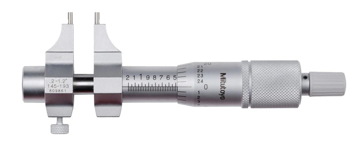 Picture of Mitutoyo 145-193 Mec Mic, Caljw, .2-1.2 In, .001, Rs, C