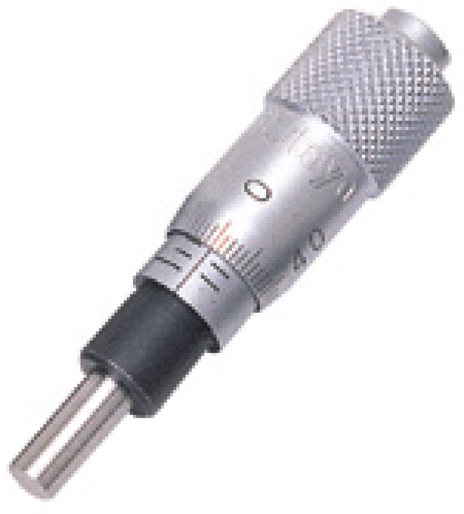 Picture of Mitutoyo 148-201 Mechanical Micrometer Head, Ultra-Small, 6mm Diameter Plain Stem, Flat Spindle Face 0-6.5mm, 0.01mm
