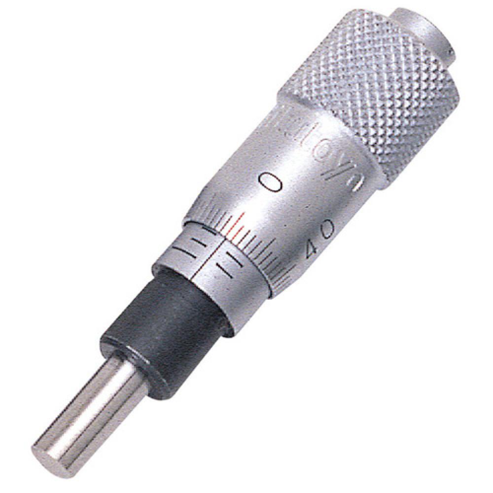 Picture of Mitutoyo 148-206 Mechanical Micrometer Head, .25 In Diameter Plain Stem, Spherical (Sr3) Spindle Face 0-.25 In, .001 In