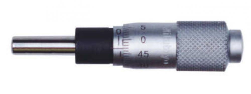 Picture of Mitutoyo 148-801 0-13mm, 0.01mm, Mechanical Micrometer Head, 9.5mm Diameter Plain Stem, Spherical (Sr4) Spindle Face