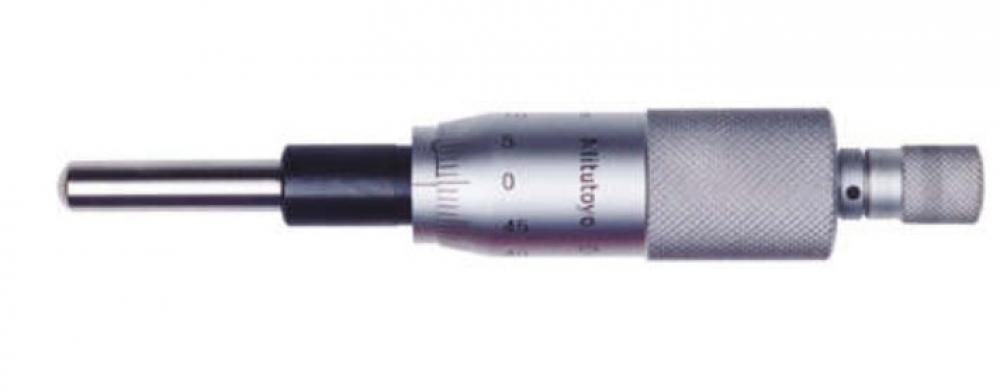 Picture of Mitutoyo 150-811 0-1 In, .001 In, Mechanical Micrometer Head, .375 In Diameter Plain Stem, Flat Spindle Face