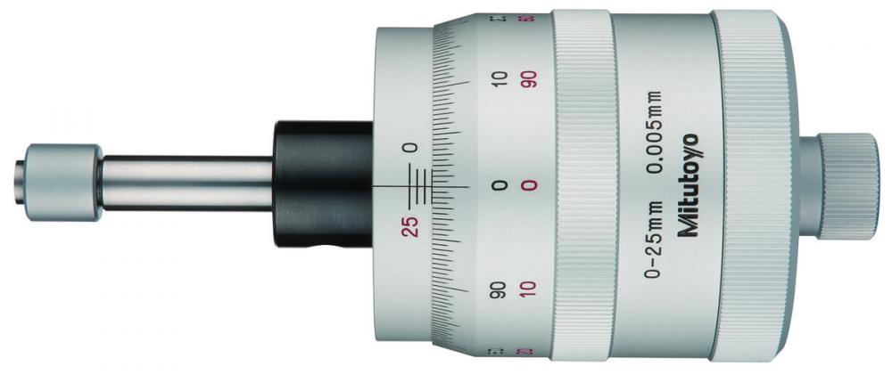 Picture of Mitutoyo 152-389 0-25mm, 0.001mm, Mechanical Micrometer Head, 18mm Diameter Stem, Bidirectional