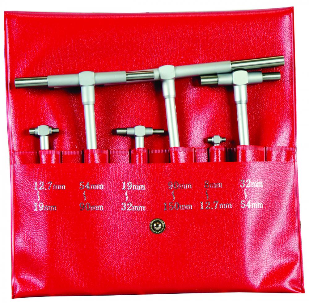 Picture of Mitutoyo 155-905 8-150mm, Telescoping Gage Set, 6 Pieces (8-12.7mm, 12.7-19mm, 19-32mm, 32-54mm, 54-90mm, 90-150mm)