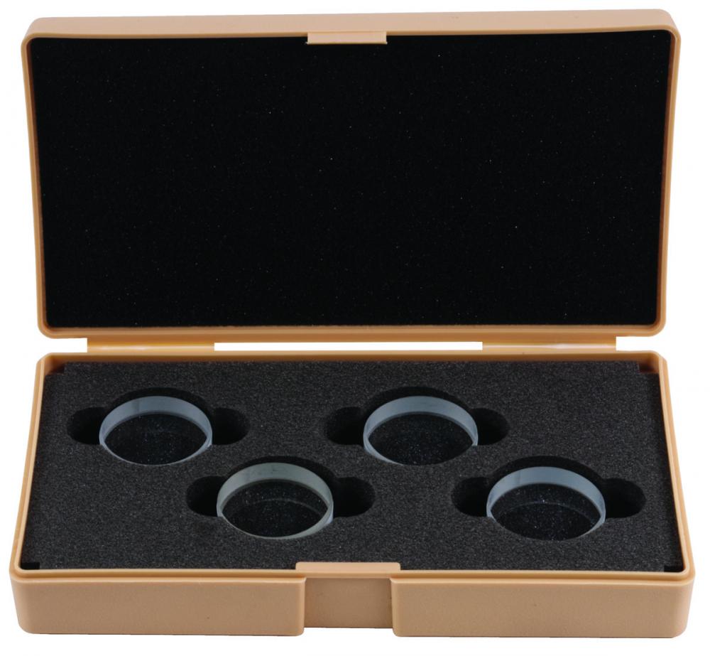 Picture of Mitutoyo 157-901 Set Of 4 Optical Parallels, Flatness And Paralells .5"(157-109), .5062" (157-110), .5125" (157-111), .5187" (157-112)