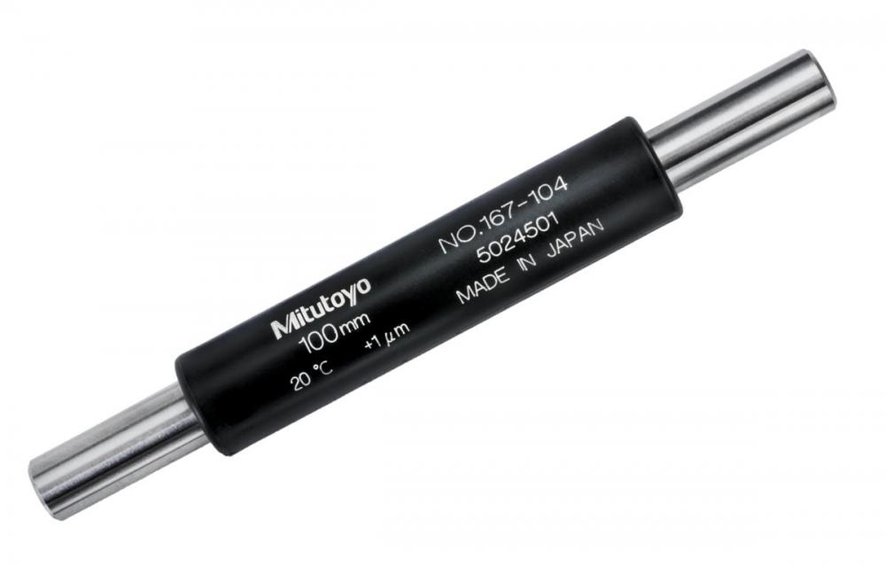 Picture of Mitutoyo 167-104 Standard Micrometer, 100mm Length, 7.9mm Diameter, +/-3Um Accuracy