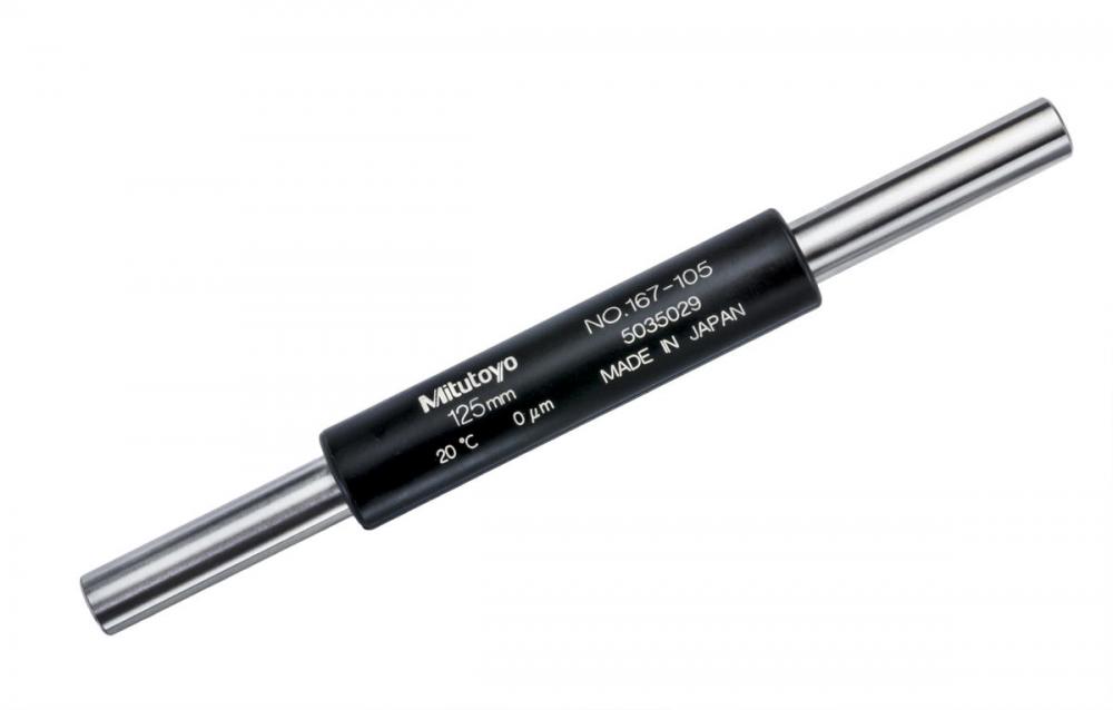 Picture of Mitutoyo 167-105 Standard Micrometer, 125mm Length, 7.9mm Diameter, +/-3.5Um Accuracy