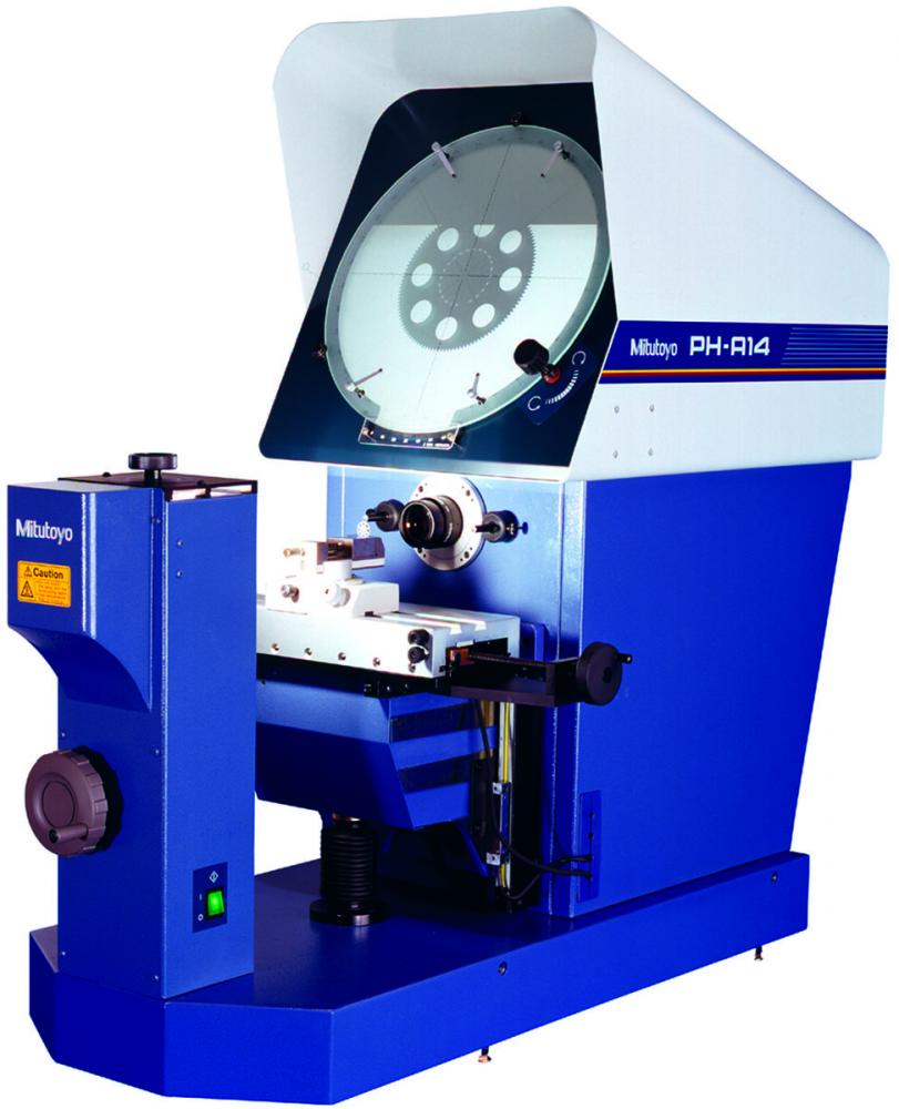 Picture of Mitutoyo 172-810-10A .0001 In/0.001mm, Ph-A14, Inverted Image Horizontal Profile Projector, 14 In Screen, 10X Lens, Counter And Stand Not Included
