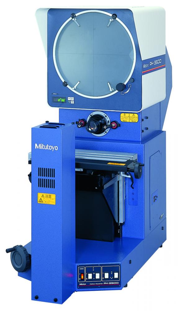 Picture of Mitutoyo 172-868A .00005 In/0.001mm, Ph-3515F, Inverted Image Horizontal Profile Projector, 14 In Screen, 10X Lens, Counter And Stand Not Included