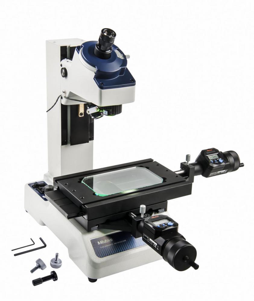 Picture of Mitutoyo 176-821A Tm-510 Toolmaker'S Microscope, 30X Magnification, 4 In X 2 In Stage Travel, With Digimatic Mic Heads
