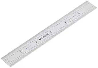 Picture of Mitutoyo 182-110 Steel Rule 6" (Black)