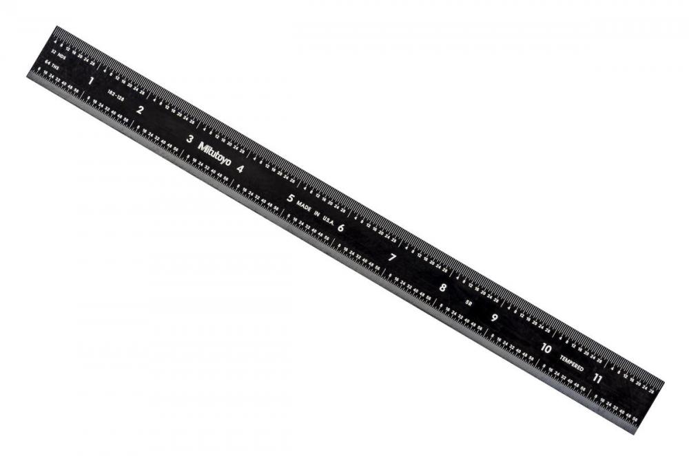 Picture of Mitutoyo 182-128 Steel Rule 12 " (Black)