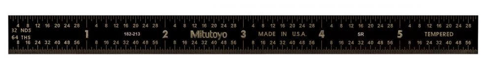 Picture of Mitutoyo 182-213 Steel Rule 6" (Black)