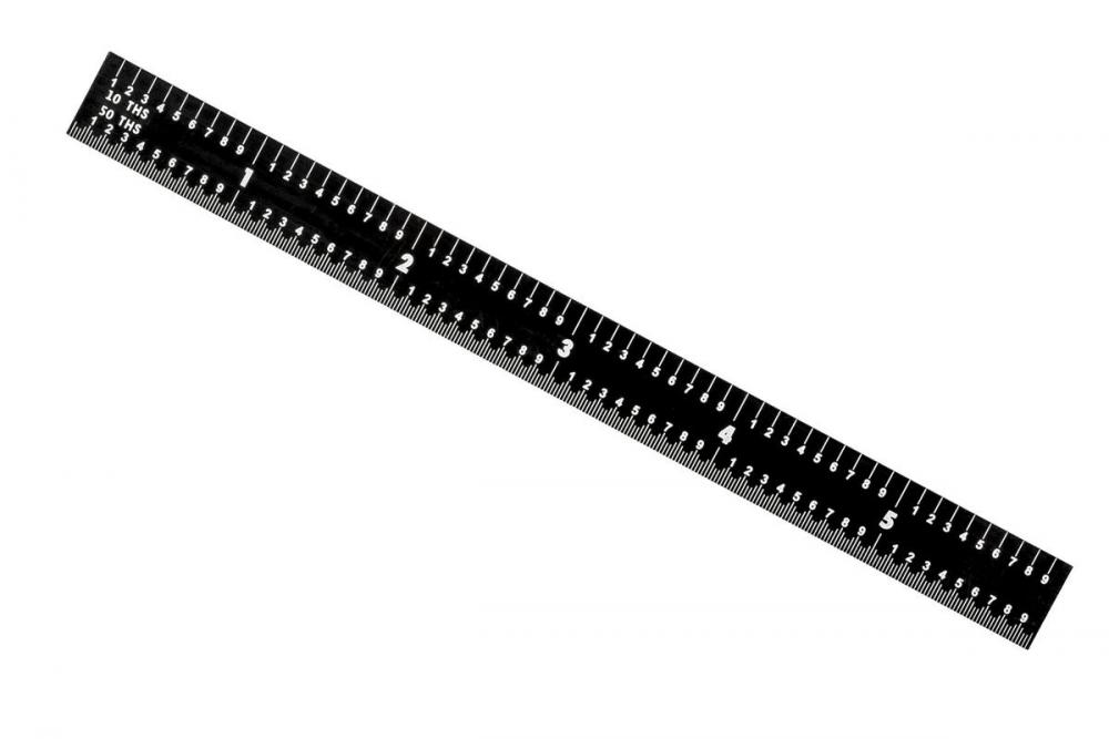 Picture of Mitutoyo 182-215 Steel Rule 6" (Black)