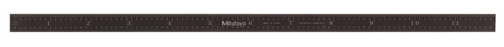 Picture of Mitutoyo 182-218 Steel Rule 12" (Black)