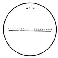 Picture of Mitutoyo 183-109 Reticle #8 for Pocket Comparator
