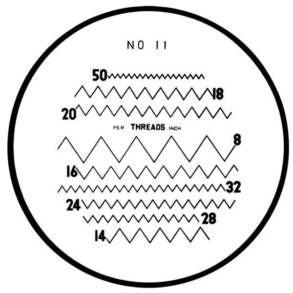 Picture of Mitutoyo 183-112 Reticle #11 for Pocket Comparator