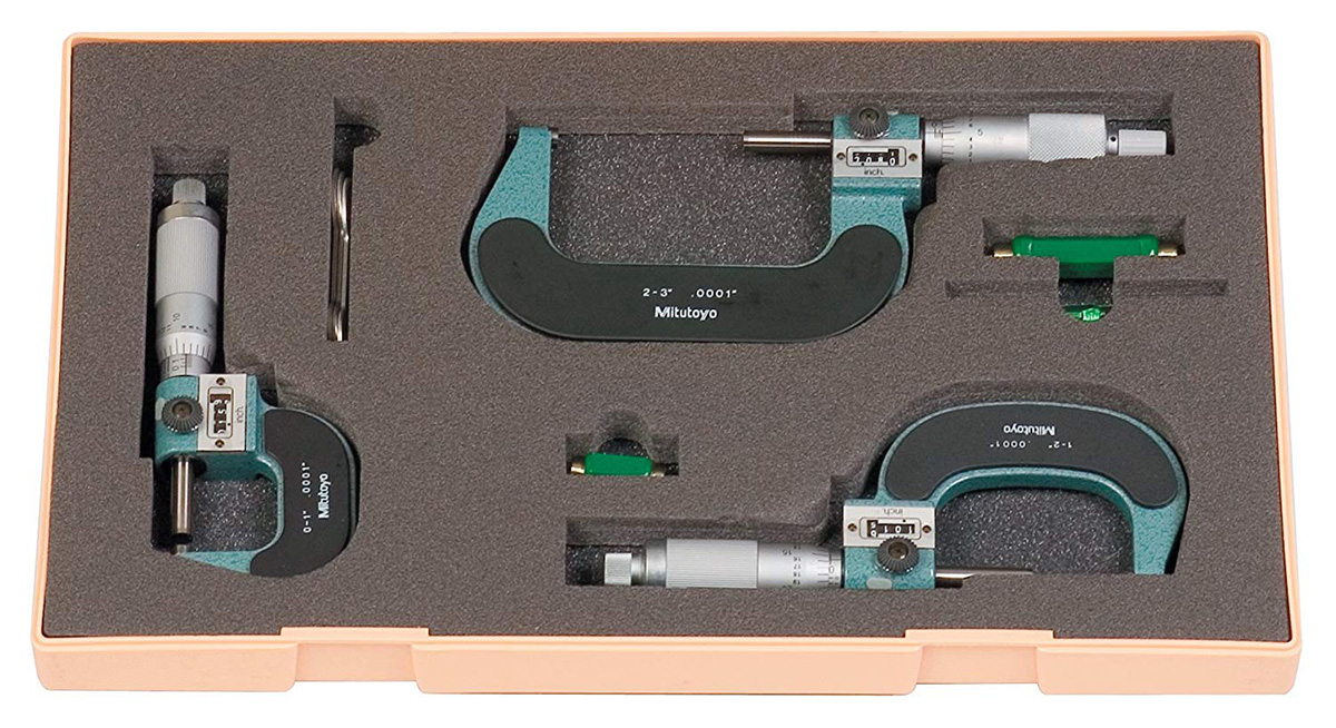 Picture of Mitutoyo 193-923 0-3" Digital Outside Micrometer 3Pcs/Set