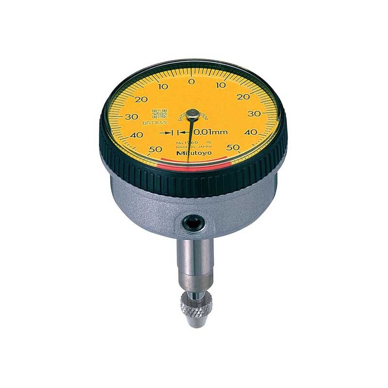 Picture of Mitutoyo 1960T 0.01mm, 1mm/1.27mm Back Plunger Dial Indicator, 50-0-50, 8mm Stem, Series 1