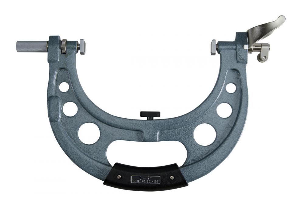 Picture of Mitutoyo 201-157 6-7 In Dial Snap Gage, 3/8 In Stem Dia., Indicator Not Included