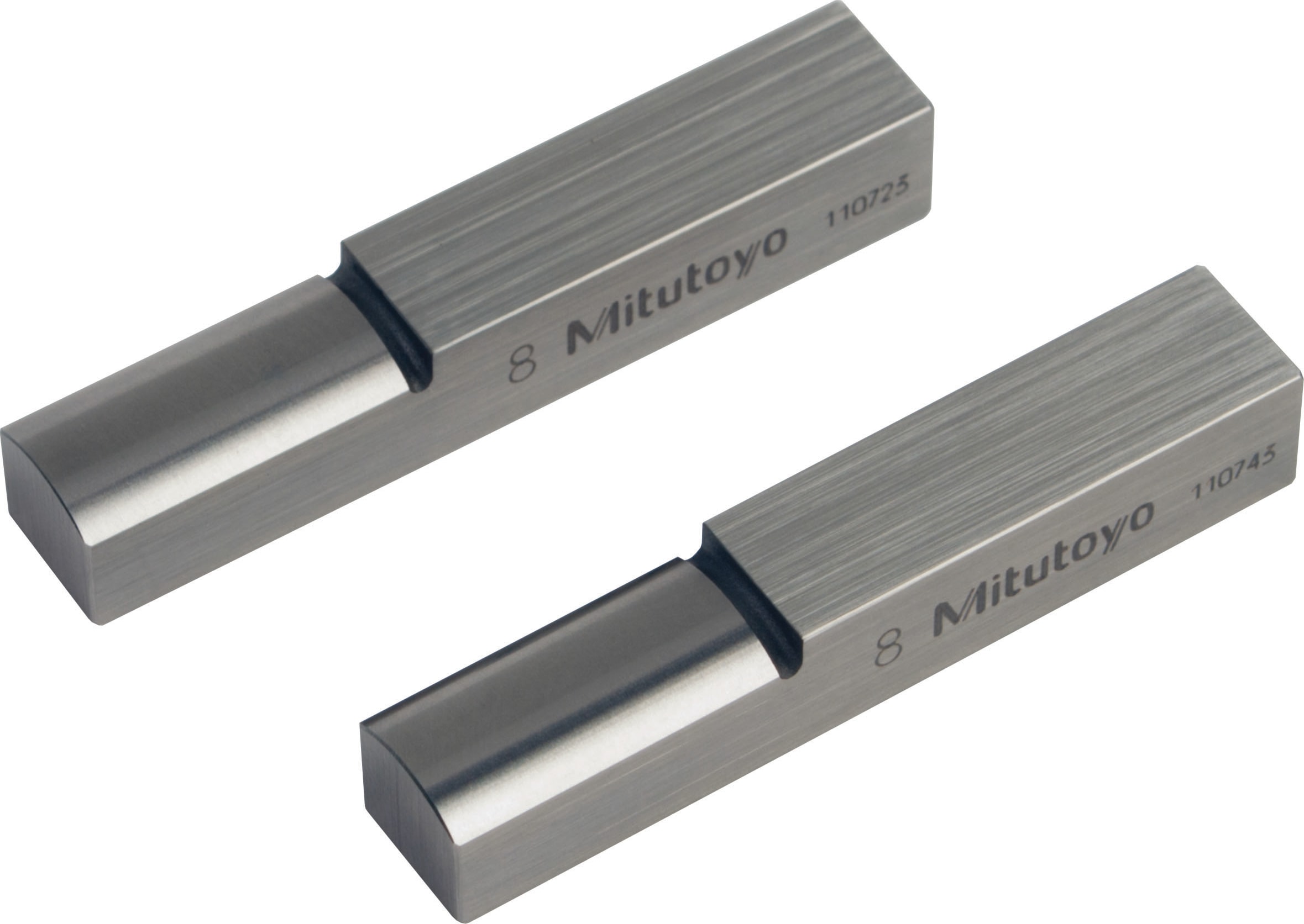 Picture of Mitutoyo 201217 2Pc Set, 8mm, Half Round Jaw