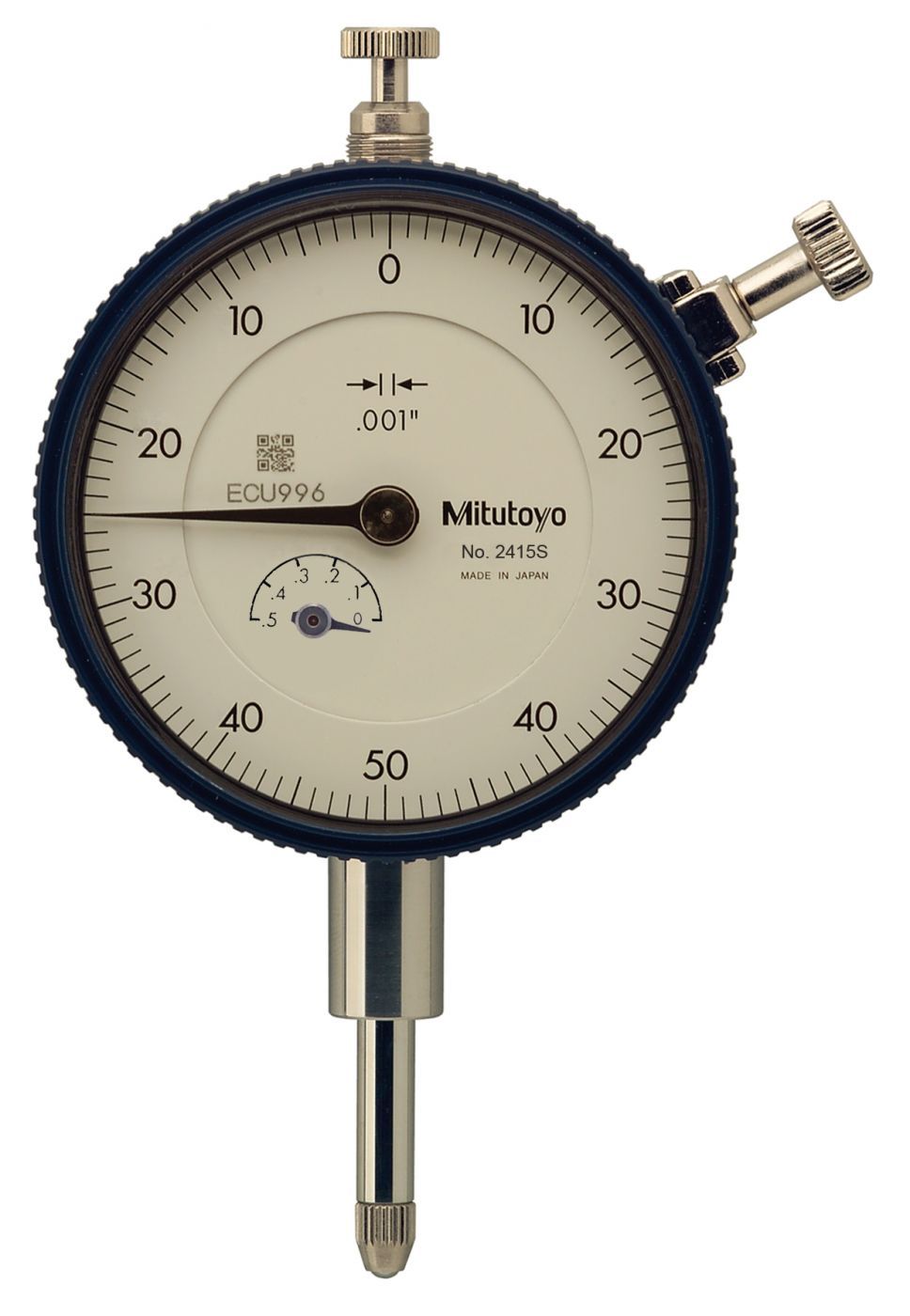 Picture of Mitutoyo 2415S Dial Indicator, .001, .5 In, 3/8, Lb