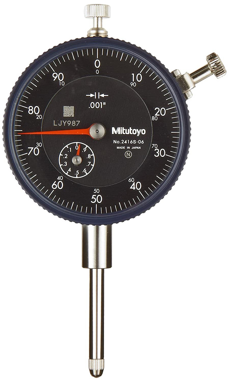 Picture of Mitutoyo 2416S-06 Dial Indicator, .001, 1 In, 3/8, Lb