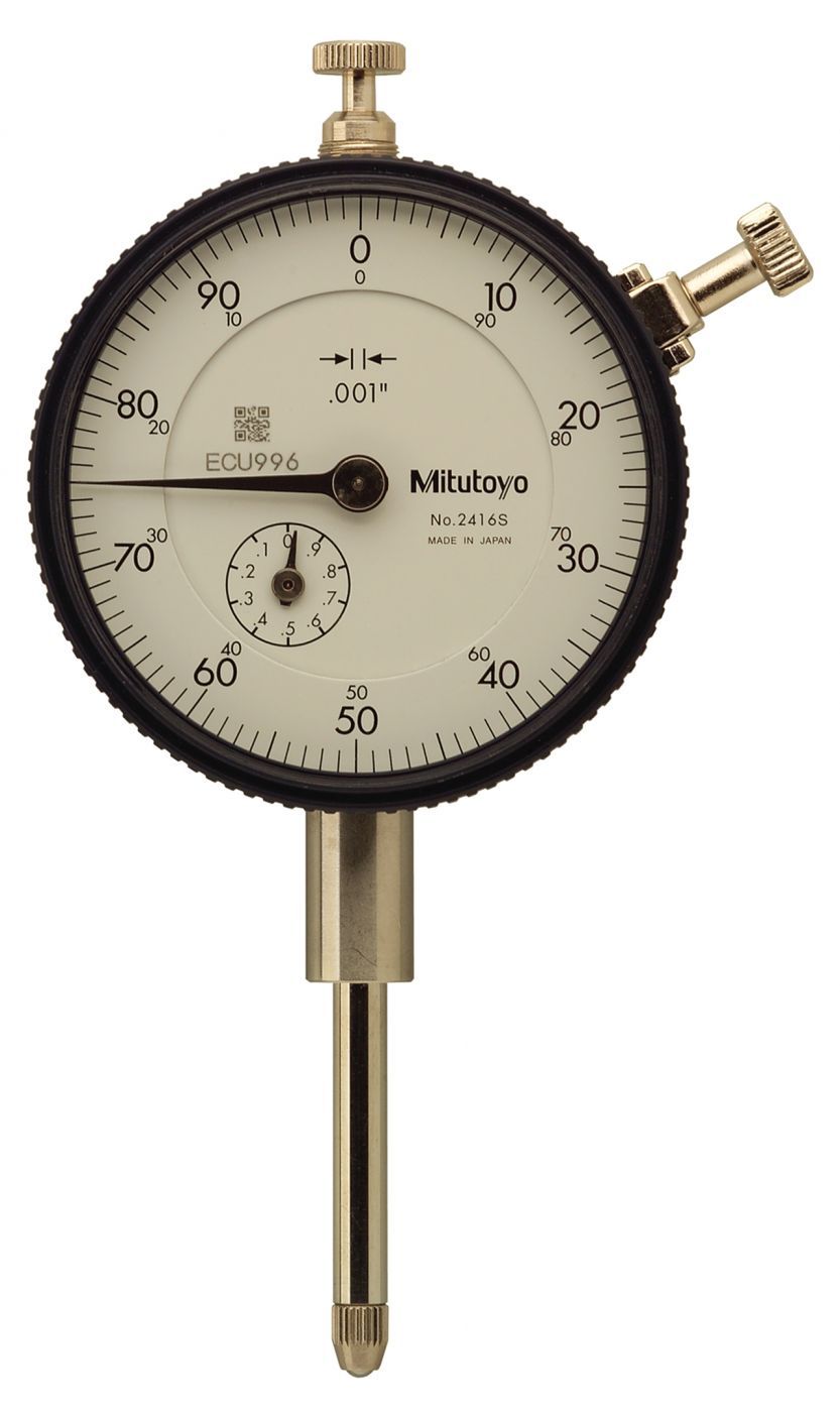 Picture of Mitutoyo 2416S-10 Dial Indicator, .001, 1 In, 3/8, Lb