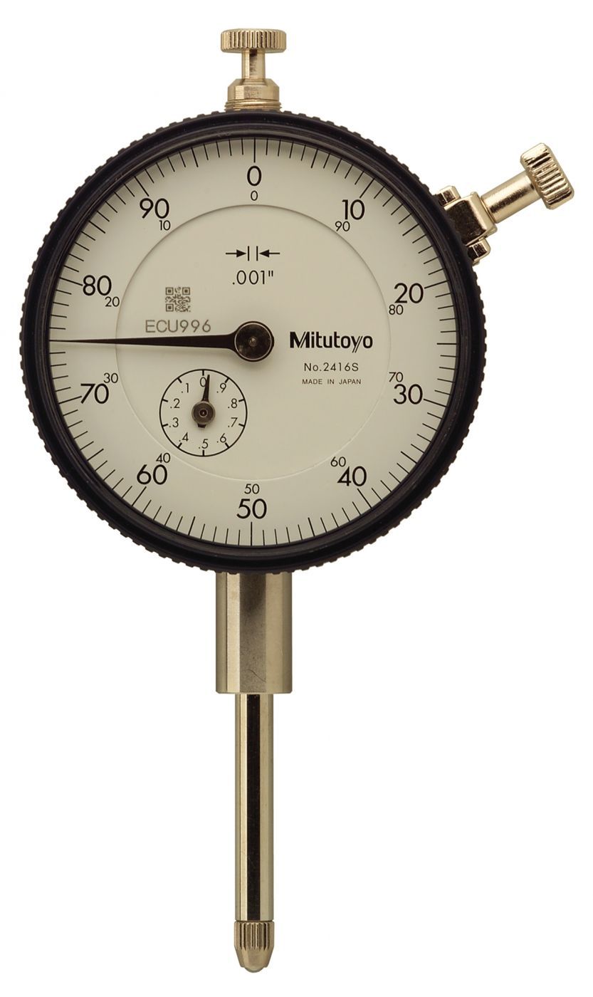 Picture of Mitutoyo 2416Sb Dial Indicator, .001, 1 In, 3/8, Fb