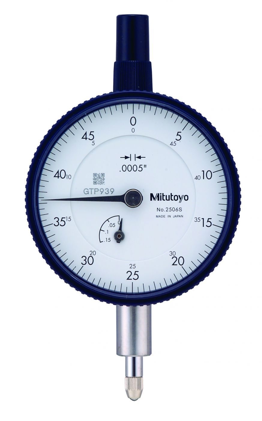Picture of Mitutoyo 2506Sb Dial Indicator, .0005, .125 In, 3/8, Fb