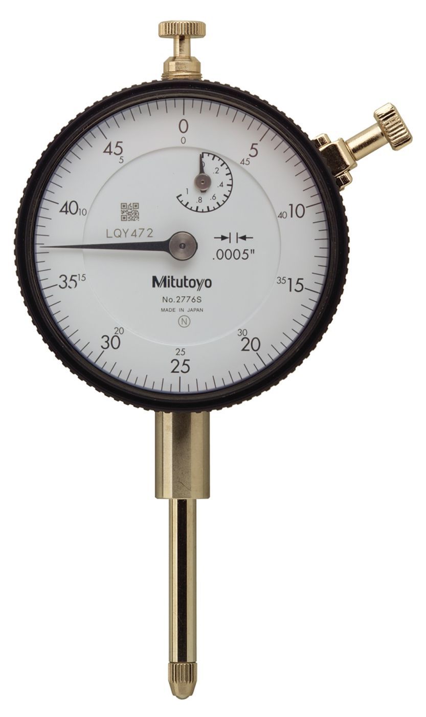 Picture of Mitutoyo 2776S Dial Indicator, .0005, 1 In, 3/8, Lb