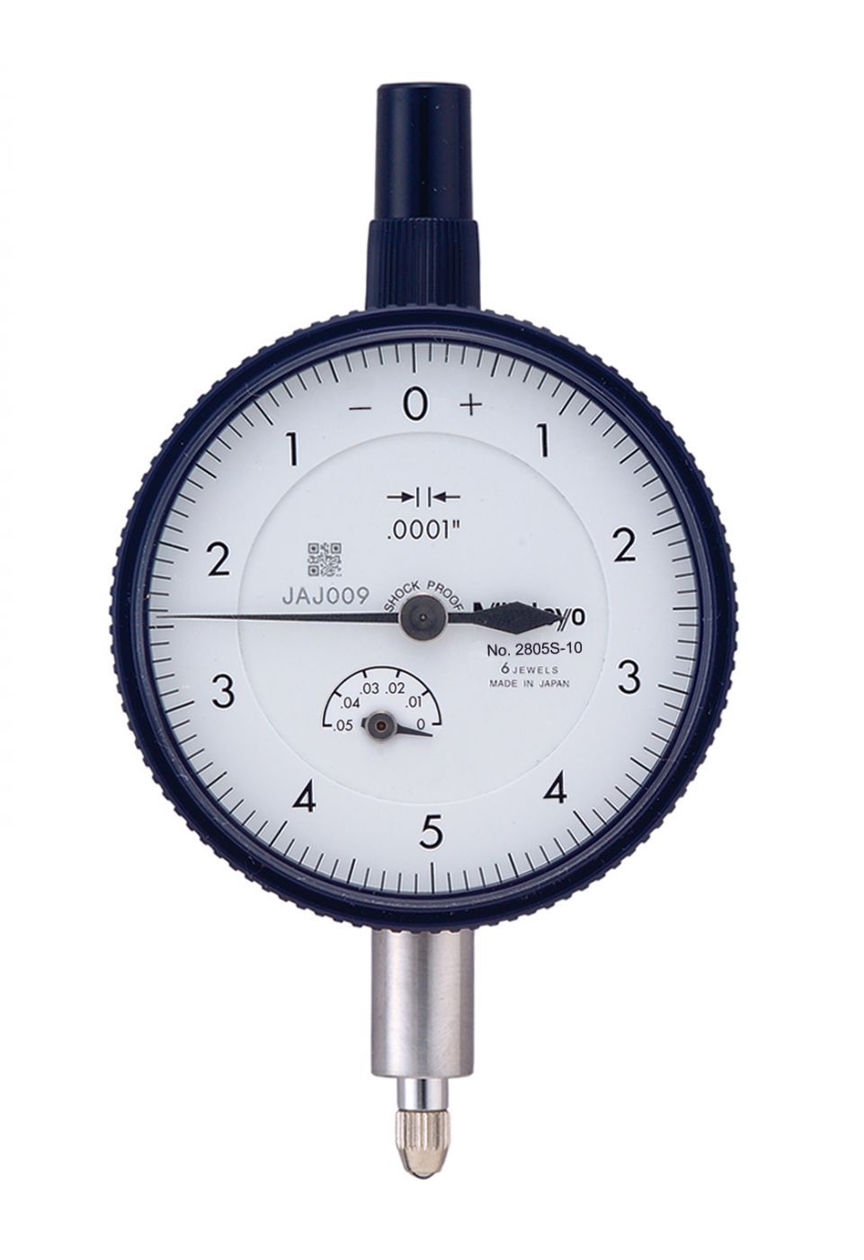 Picture of Mitutoyo 2805S-10 Dial Indicator, .0001, .05 In, 3/8, Lb