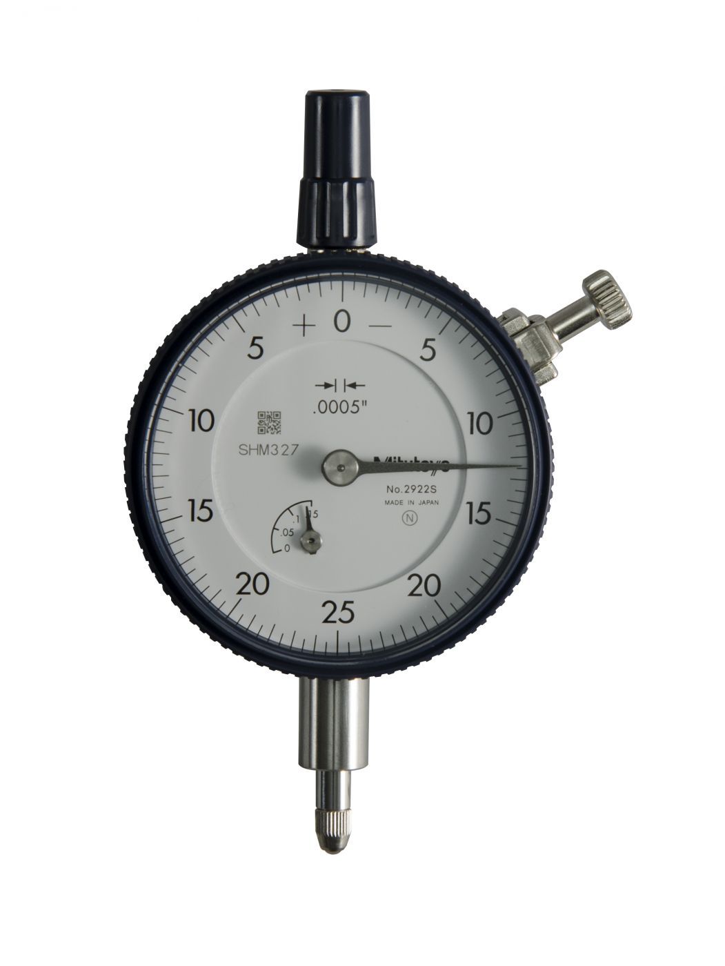Picture of Mitutoyo 2922S Dial Indicator, .0005, .125 In, 3/8, Lb