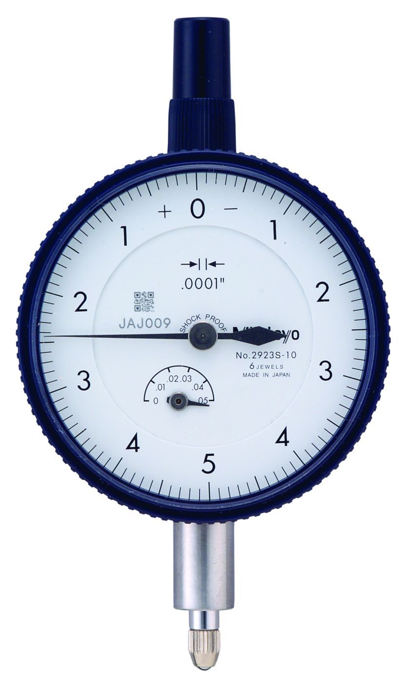 Picture of Mitutoyo 2923S-10 Dial Indicator, .0001, .05 In, 3/8, Lb