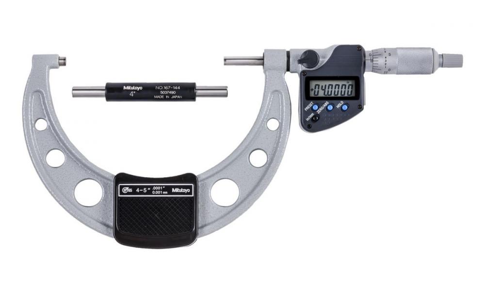 Picture of Mitutoyo 293-333-30 Dig Mic, I/M 4-5 In, .0001 In, O, Rs