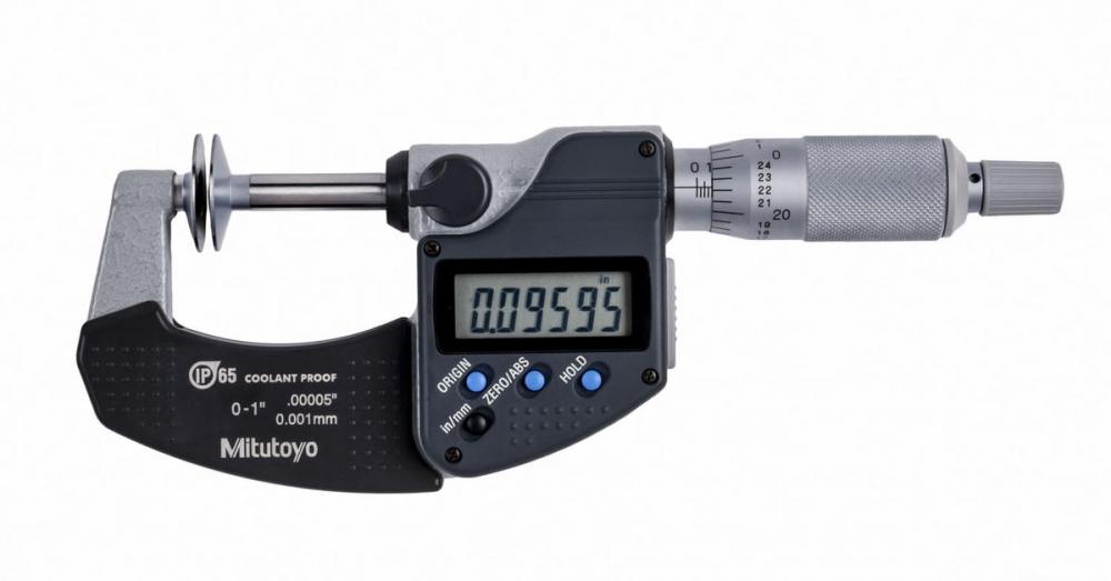 Picture of Mitutoyo 293-335-30 Dig Mic, Dsk, I/M 0-1 In, .00005 In, O, Rs