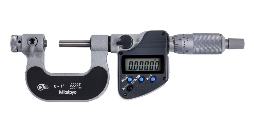 Picture of Mitutoyo 326-351-30 Micrometer Dig Mic, Scrthr, I/M 0-1 In, .00005 In, O,Rs